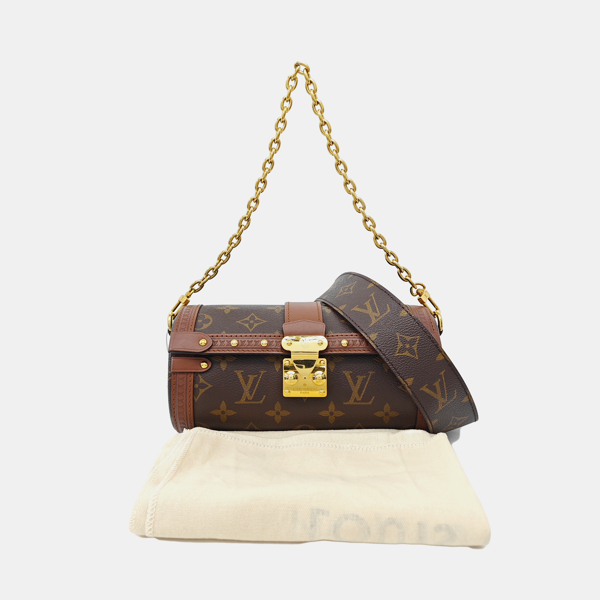 PAPILLON 19 Monogram Coated Canvas Brown