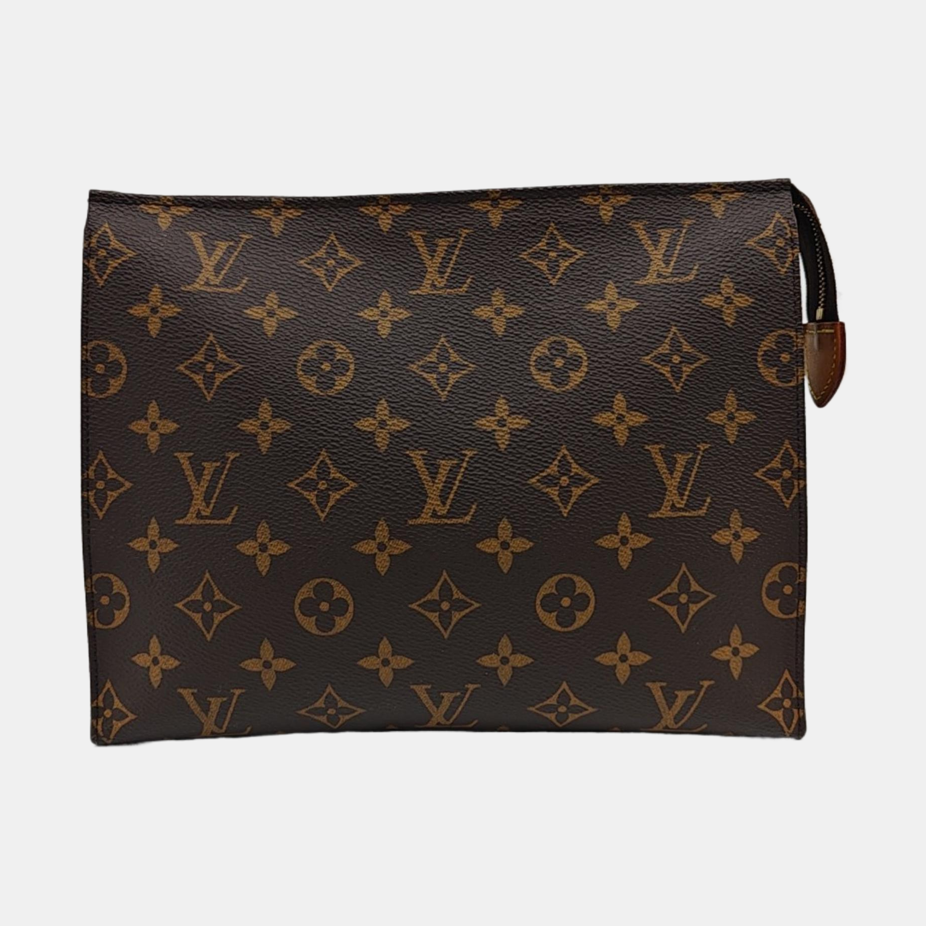 TOILET POCKET 26 Monogram Coated Canvas Brown