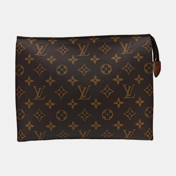 TOILET POCKET 26 Monogram Coated Canvas Brown