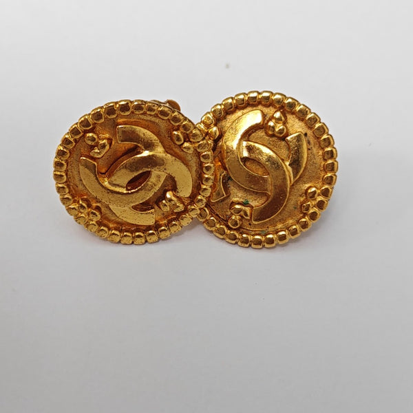 Metal Gold Clip On Earrings