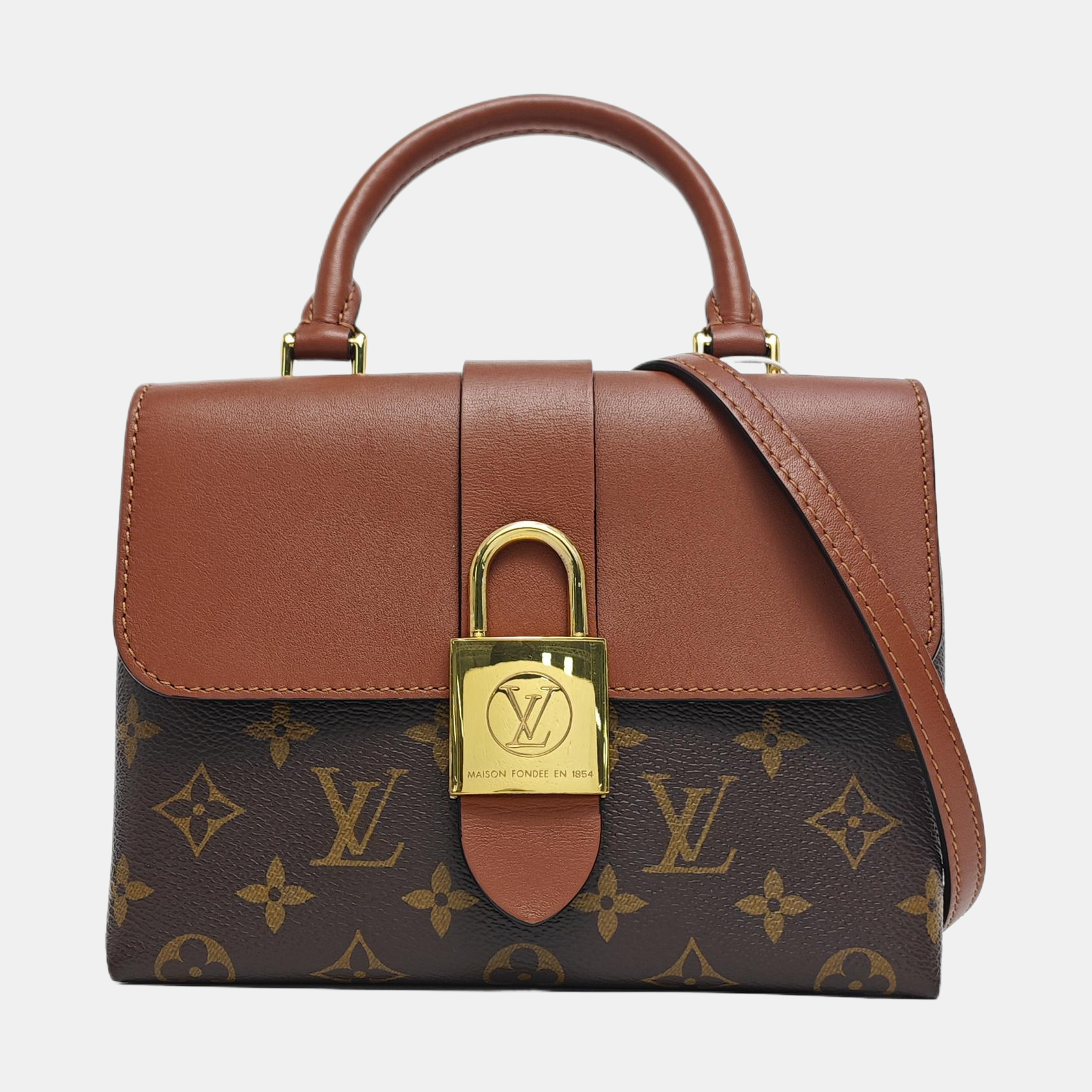 LOCKY BB Monogram Coated Canvas Brown
