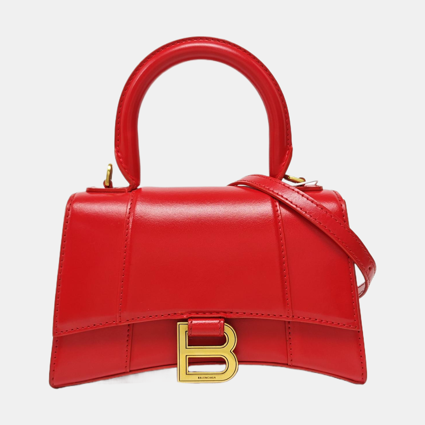 Hourglass XS Piel de ternera Rojo