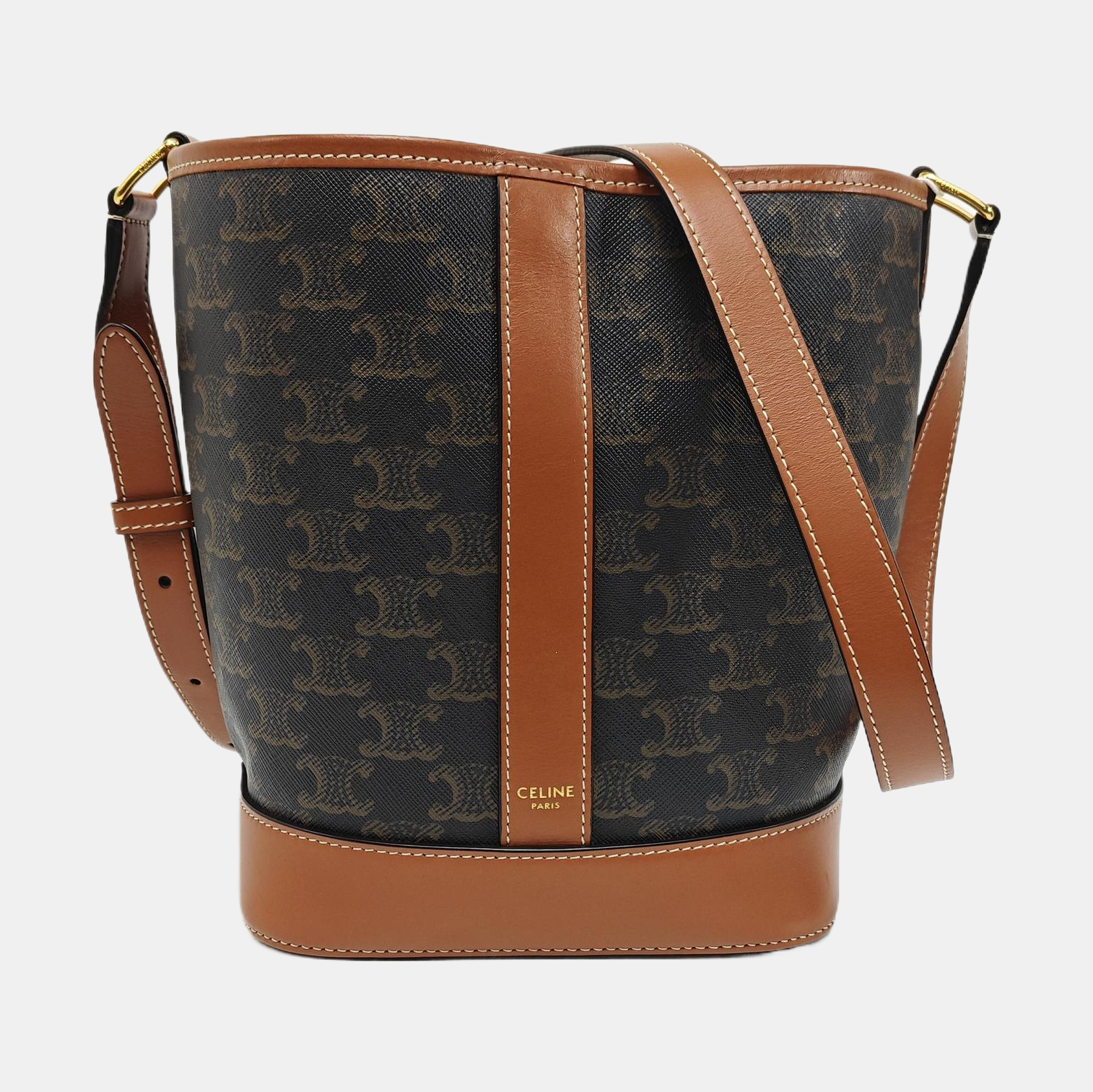 TRIOMPHE CANVAS Small Coated Canvas Brown
