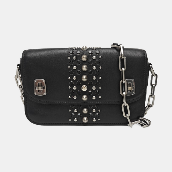 Calfskin Shoulder Bag Black