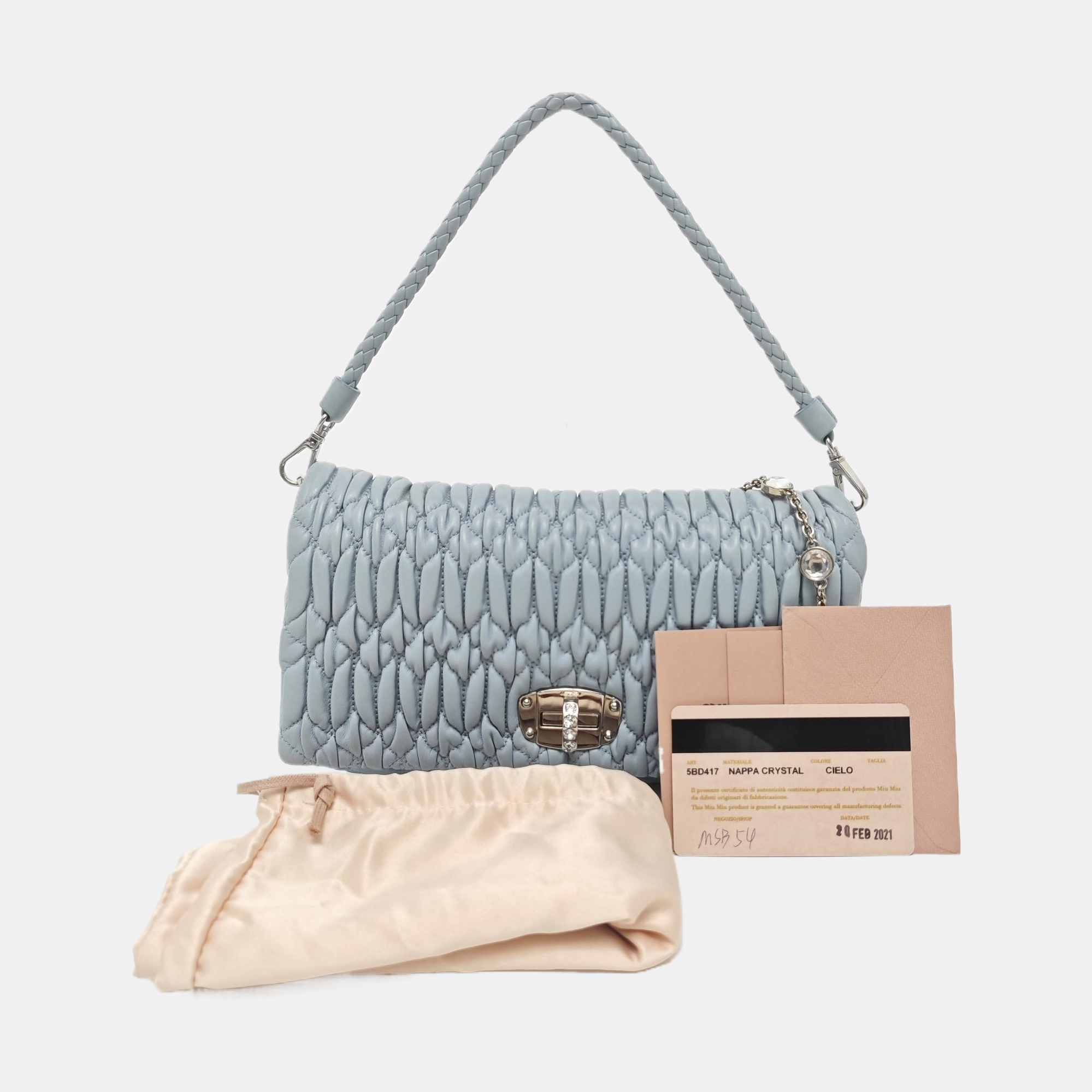 Crystal Lambskin Blue