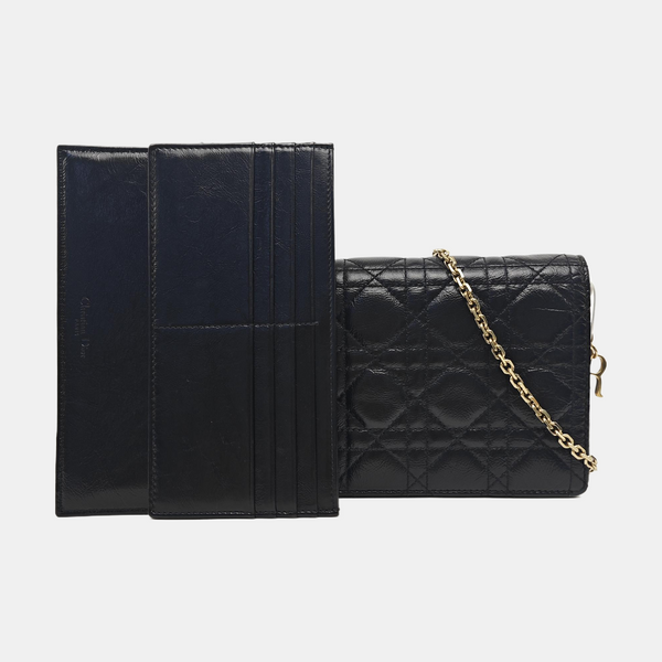 Lady Dior Small Cannage Lambskin Black