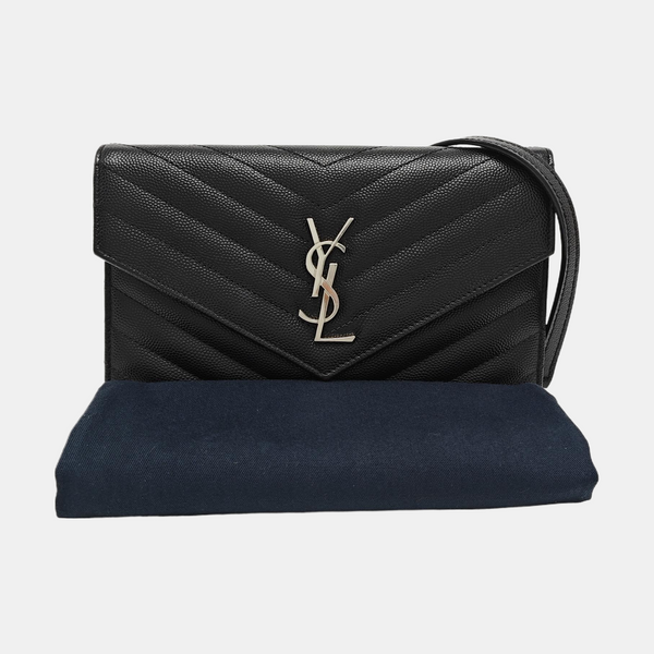 MONOGRAM WOC Chevron Calfskin Black