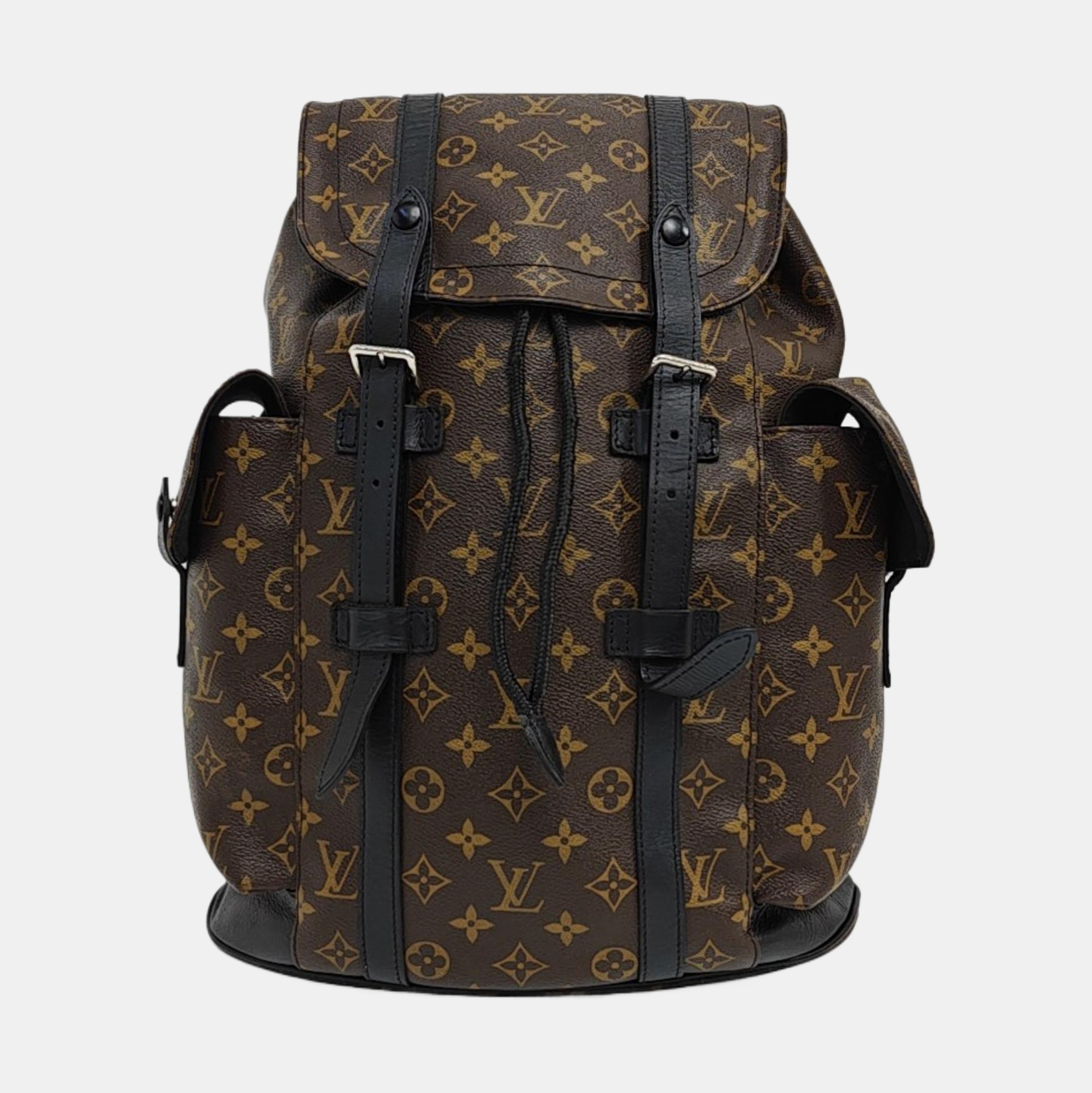 CHRISTOPHER MM Monogram Coated Canvas Brown