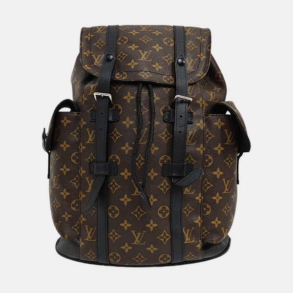 CHRISTOPHER MM Monogram Coated Canvas Brown