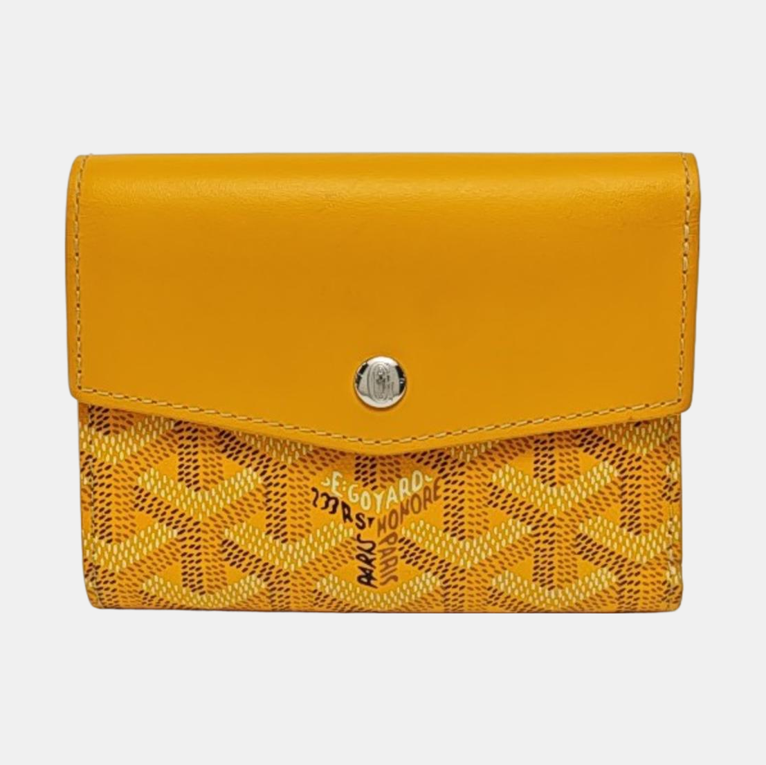 Saint-Marc Coated Canvas Yellow Wallet