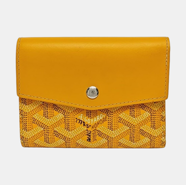 Saint-Marc Coated Canvas Yellow Wallet