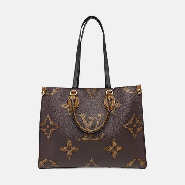 ONTHEGO MM Monogram Coated Canvas Brown