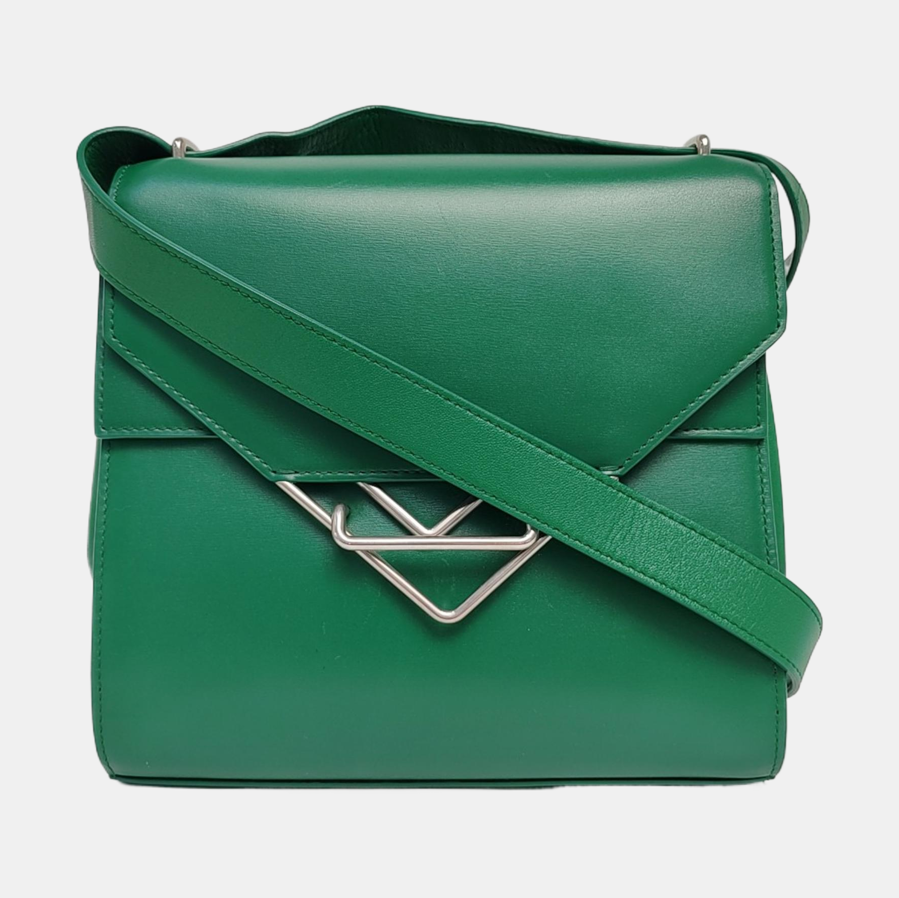 The Clip Calfskin Green