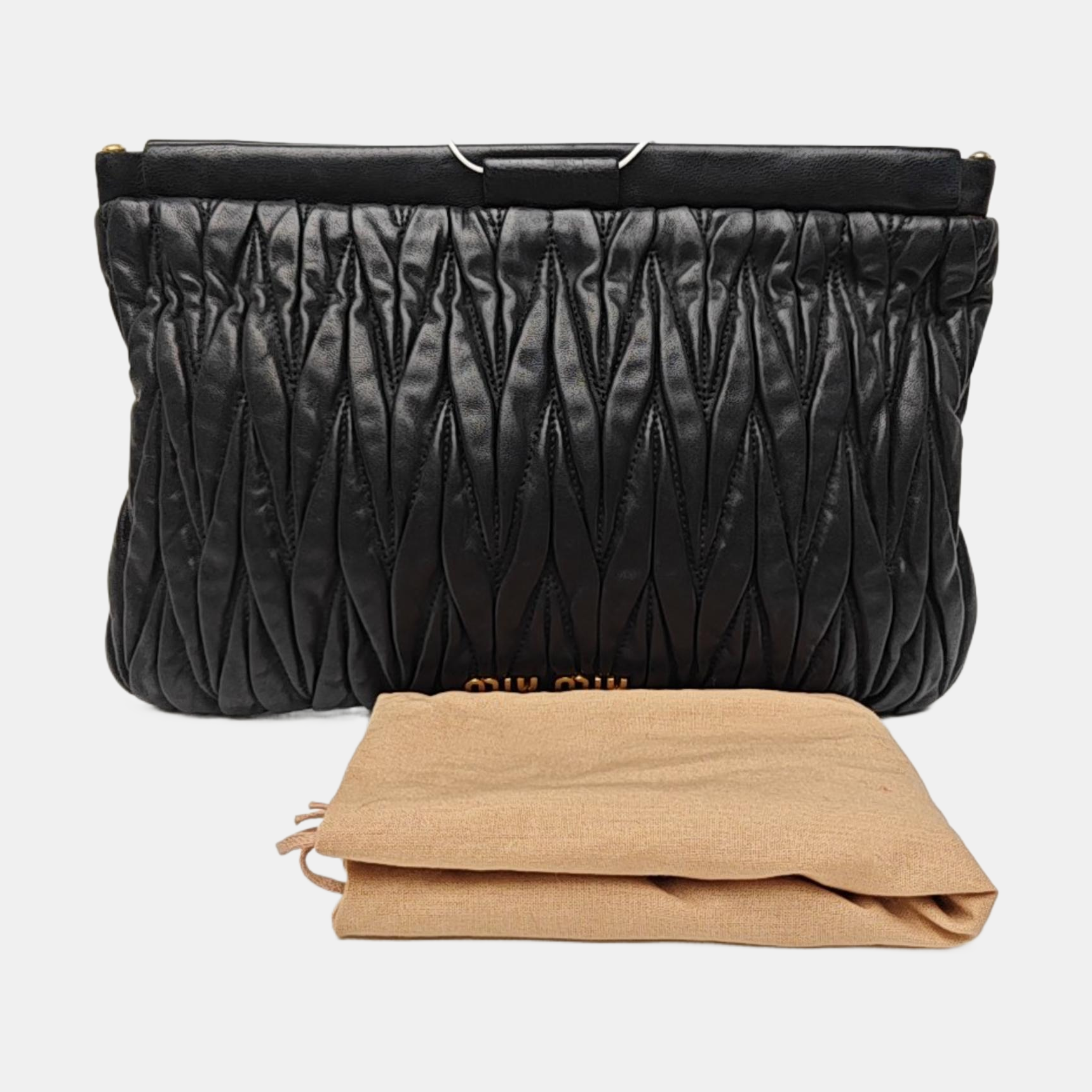 Lambskin Clutch Black