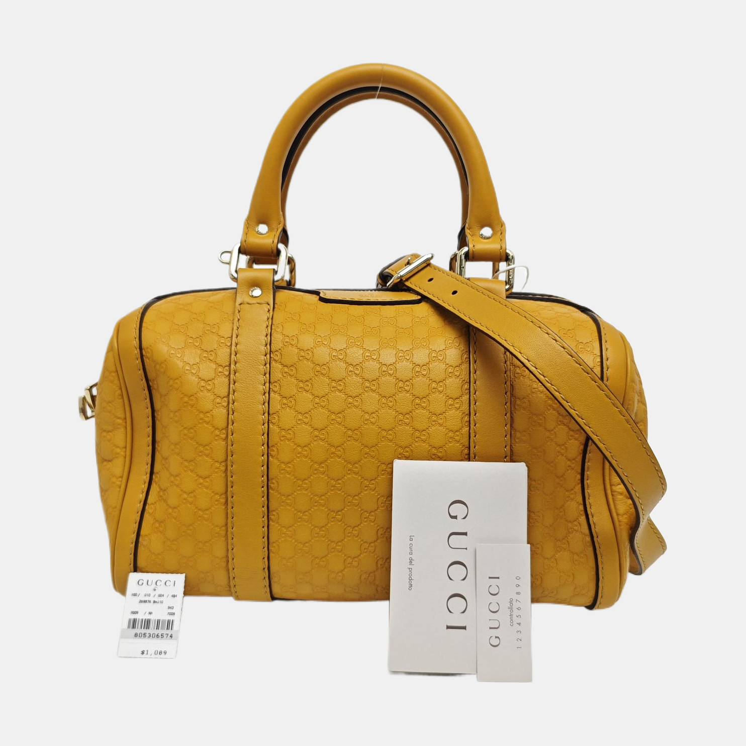Microguccissima Monogram Calfskin Yellow