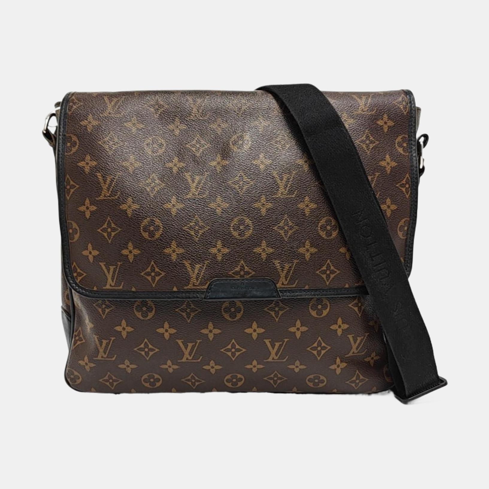 BASS Monogram Coated Canvas Brown