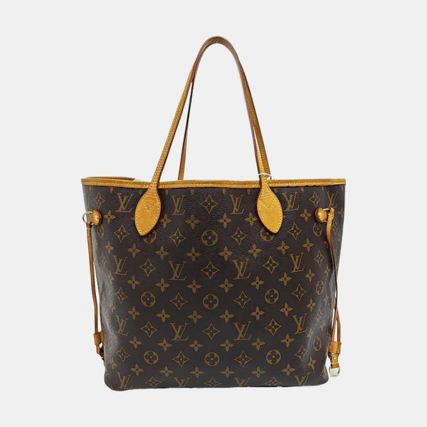 NEVERFULL MM Monogram Coated Canvas Brown