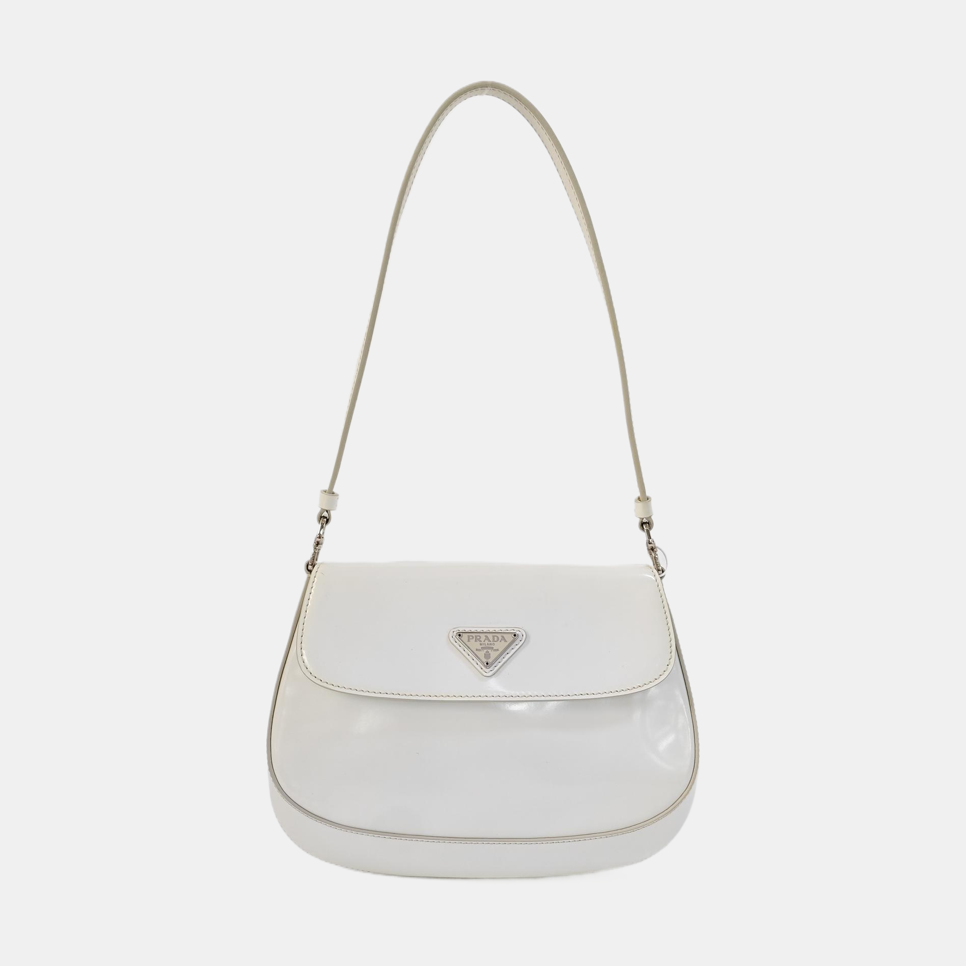 Cleo Saffiano Calfskin White