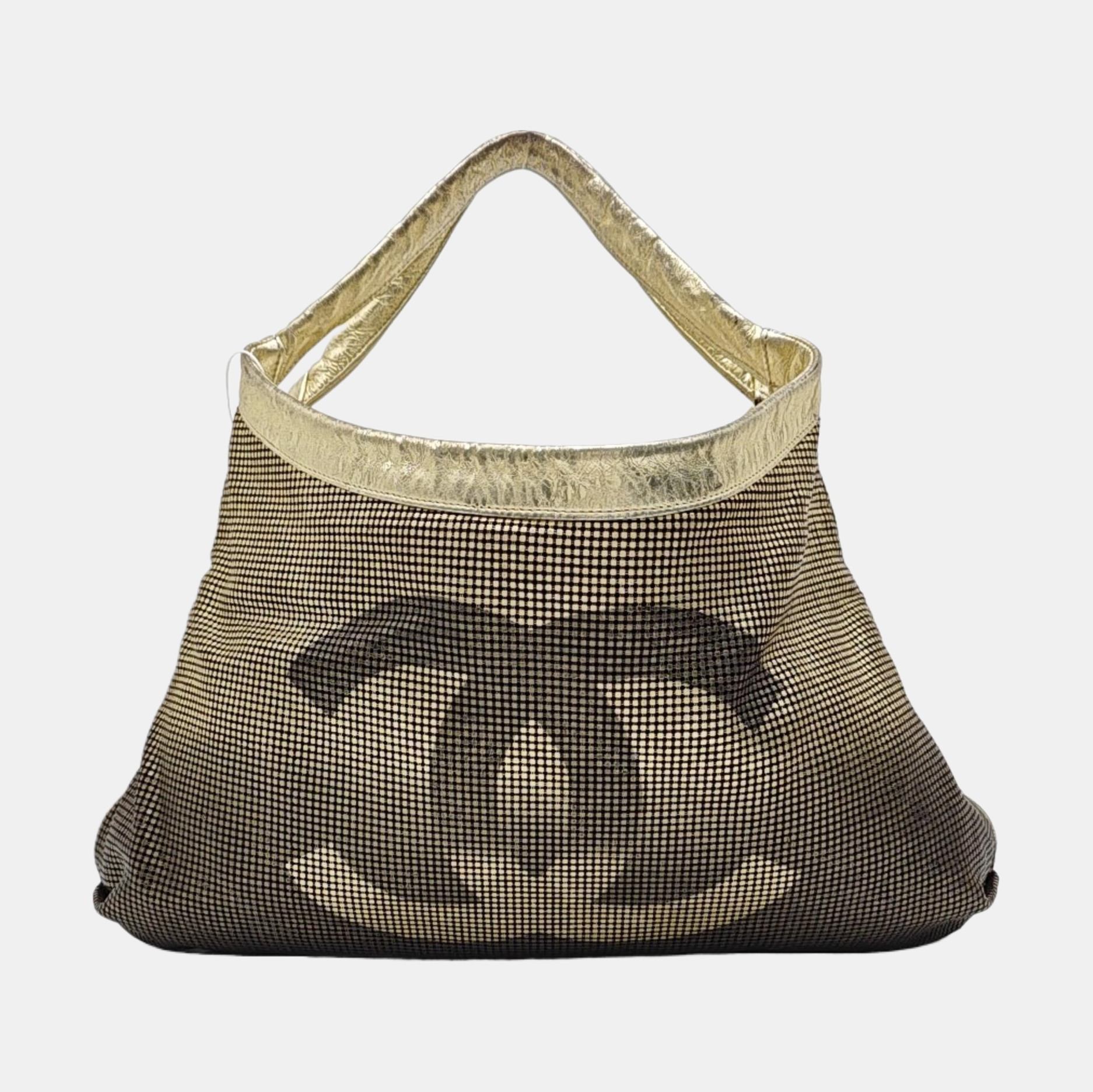 Calfskin Shoulder Bag Gold