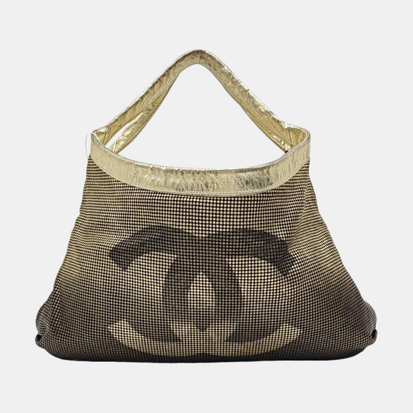 Calfskin Shoulder Bag Gold