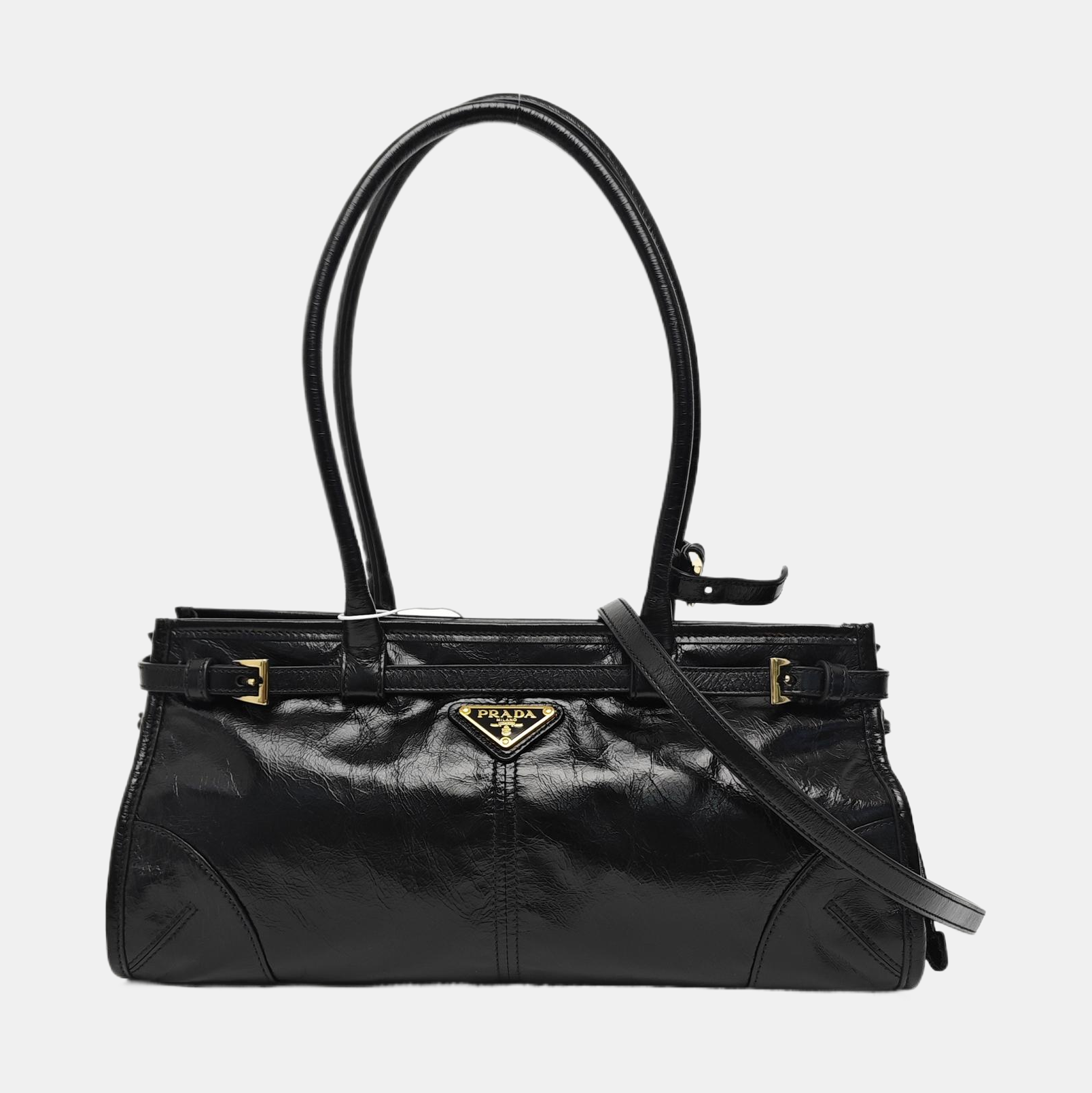 Bonnie Medium Patent Leather Black