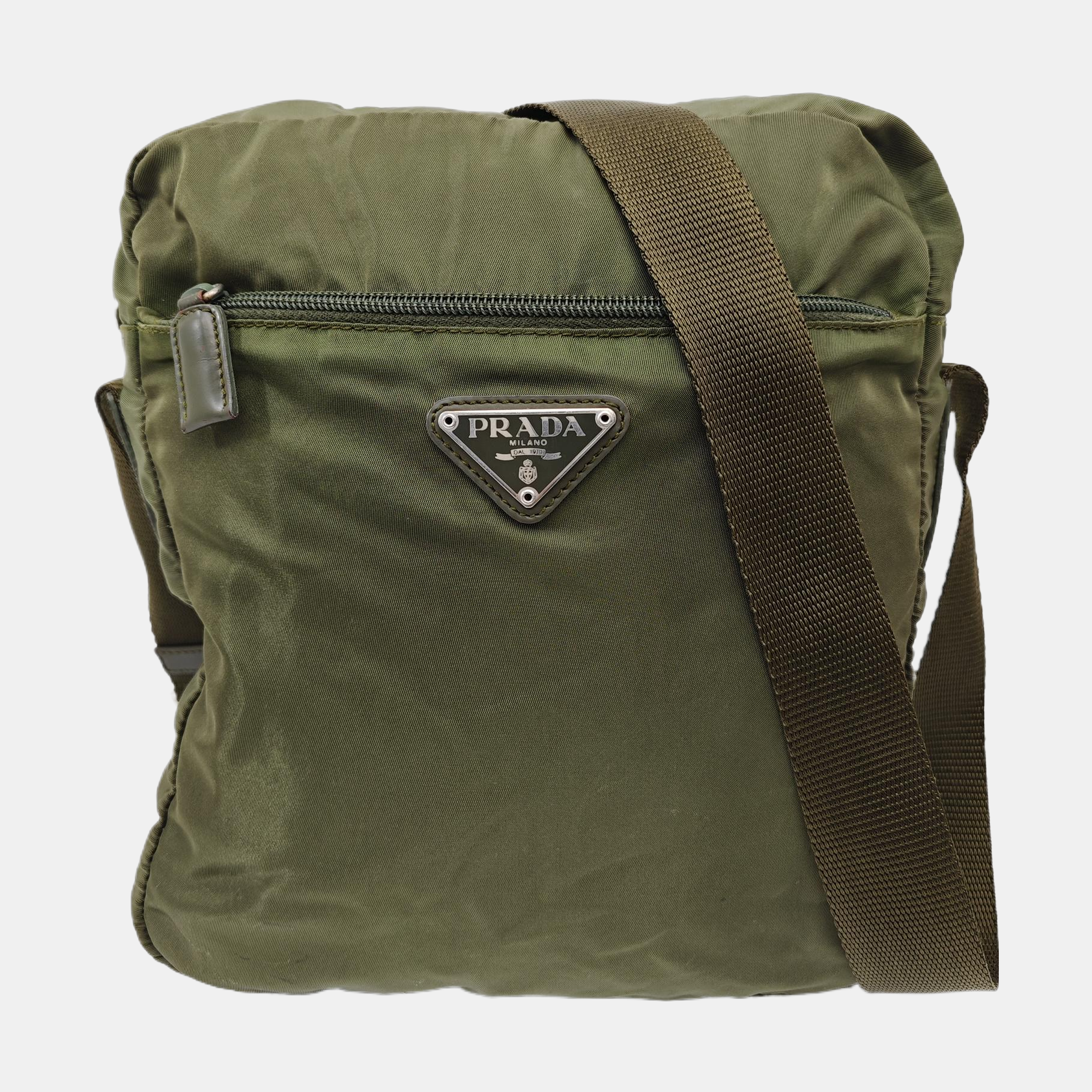 Nylon Shoulder Bag Green