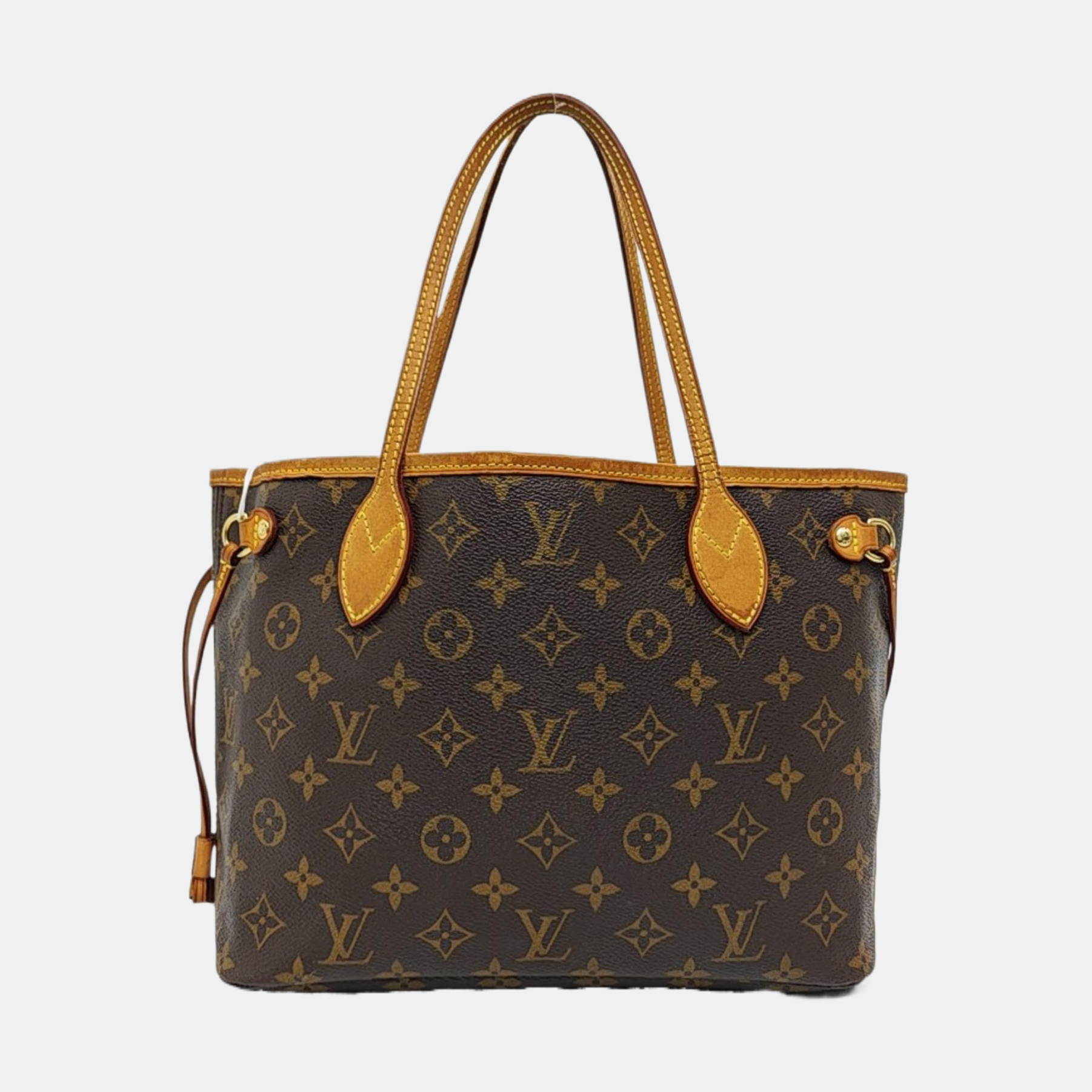 NEVERFULL PM Monogram Coated Canvas Brown