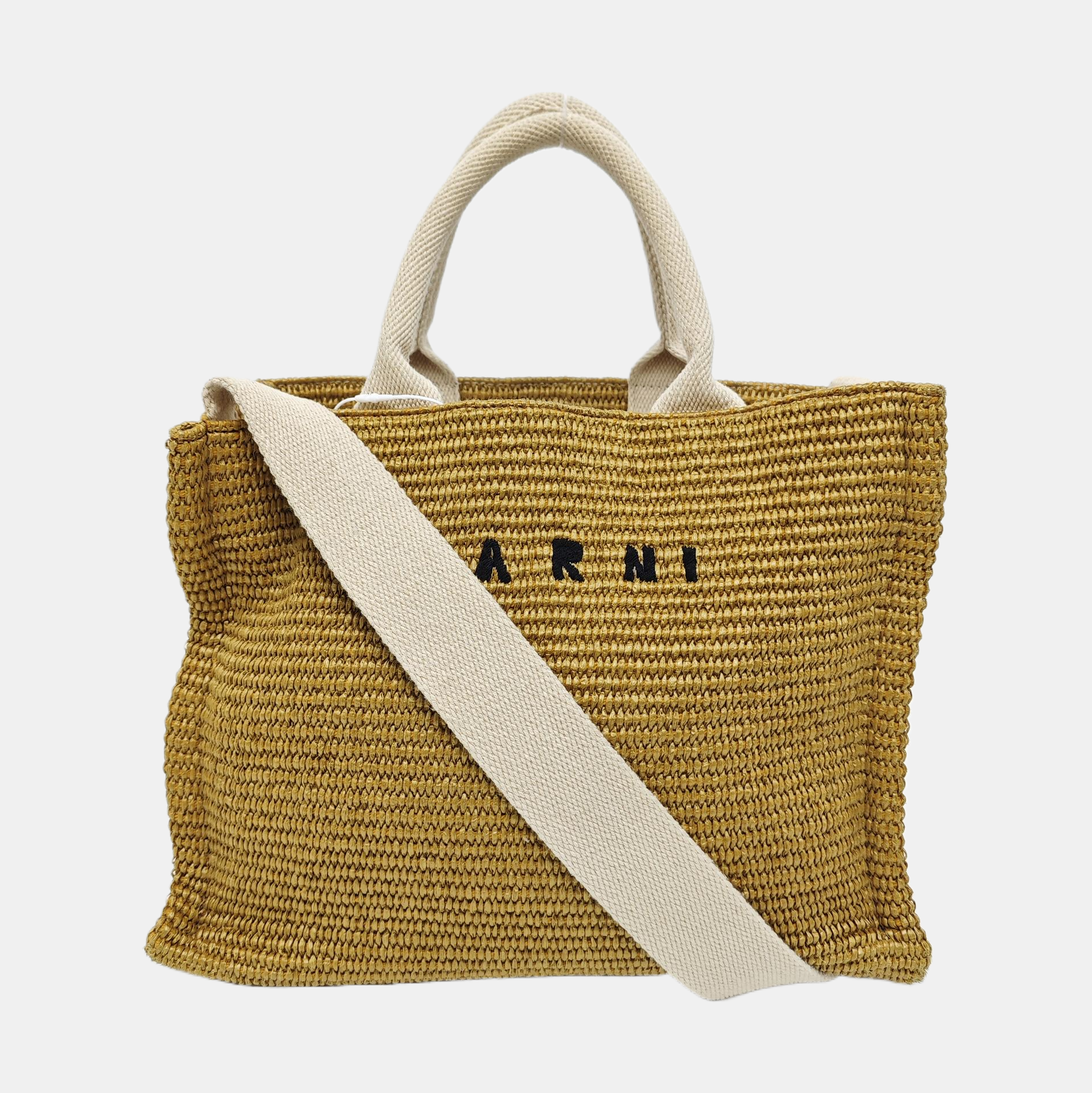 Straw Tote Bag Brown