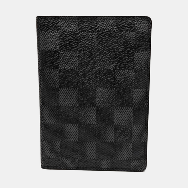 SMART Damier Graphite Coated Canvas Gray Card Holder