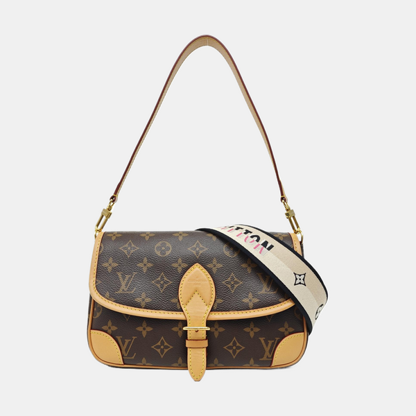 DIANE Monogram Coated Canvas Brown