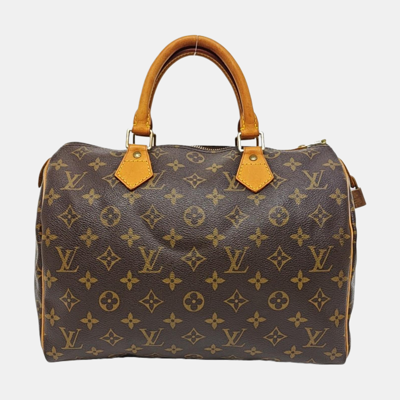 SPEEDY 30 Monogram Coated Canvas Brown