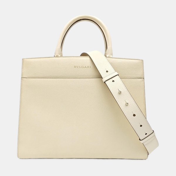 BVLGARI Calfskin Beige