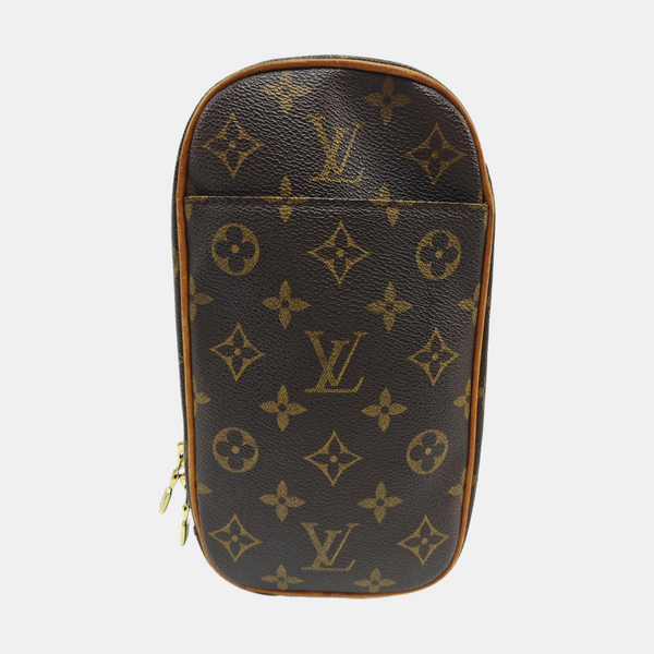 GANGE Monogram Coated Canvas Brown