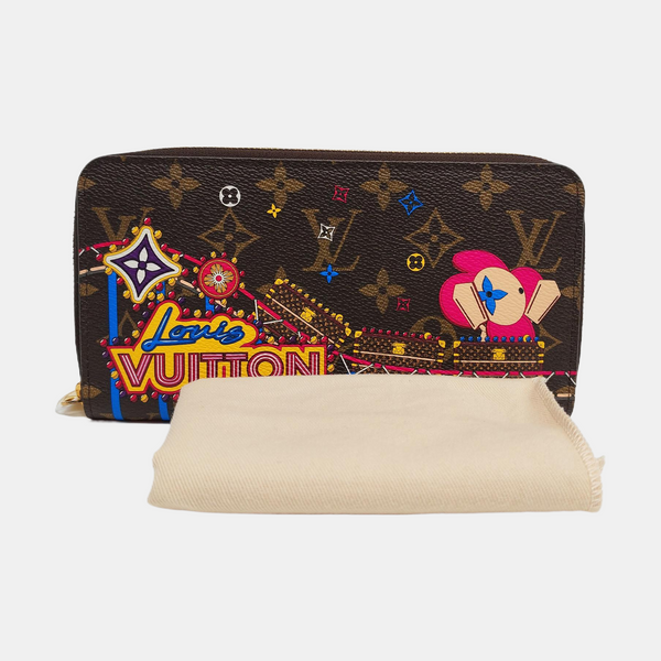 ZIPPY Monogram Coated Canvas Brown Wallet