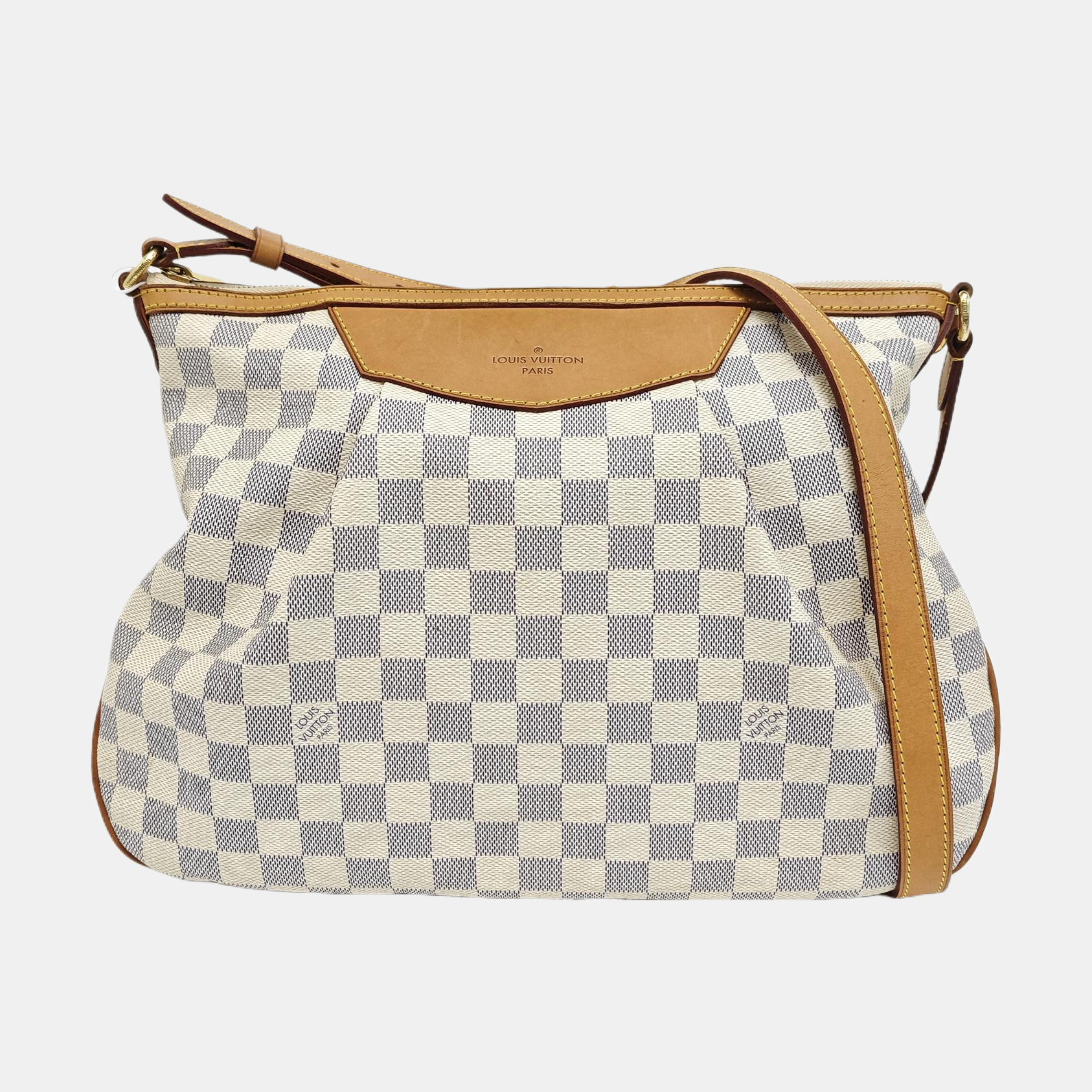 SIRACUSA MM Damier Azur Coated Canvas White
