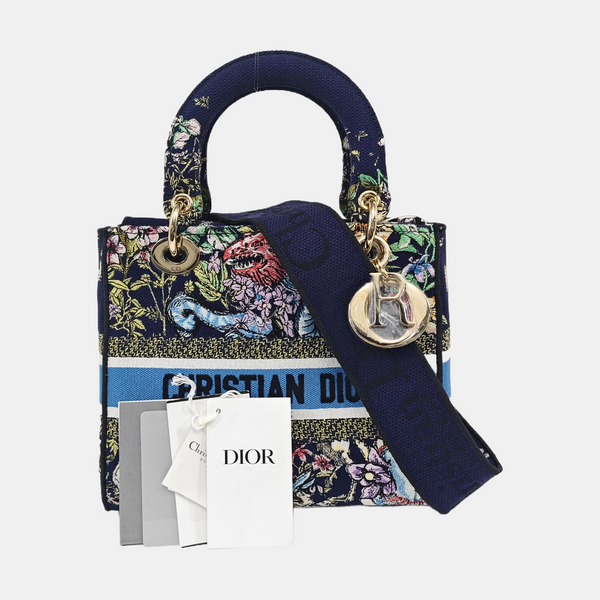 Lady D-Lite Medium Canvas Blue