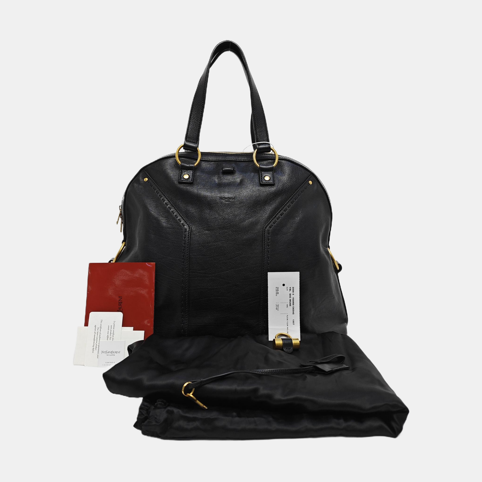 MUSE Extra Large Calfskin Black