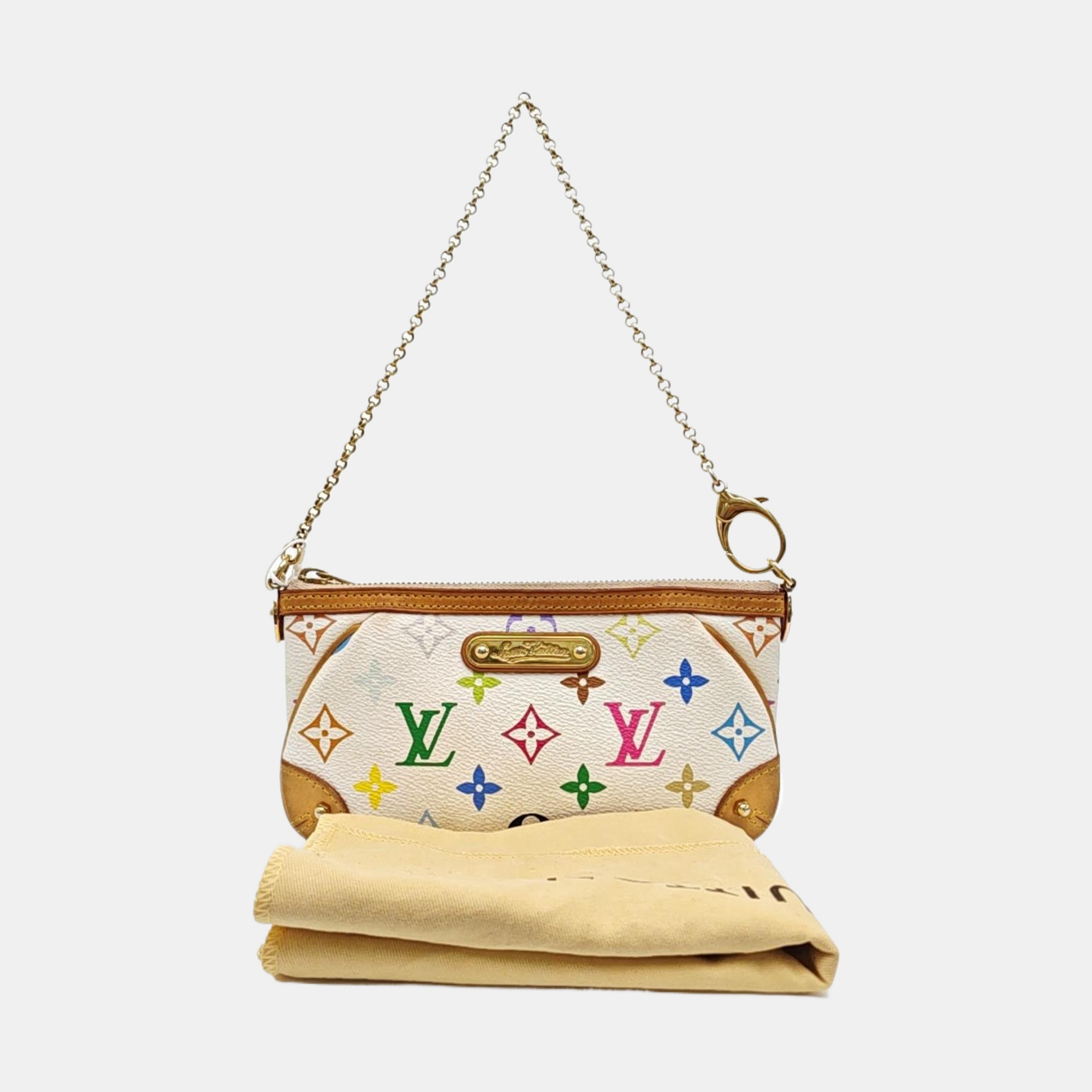 LV × TM VINTAGE MILLA Monogram Coated Canvas White