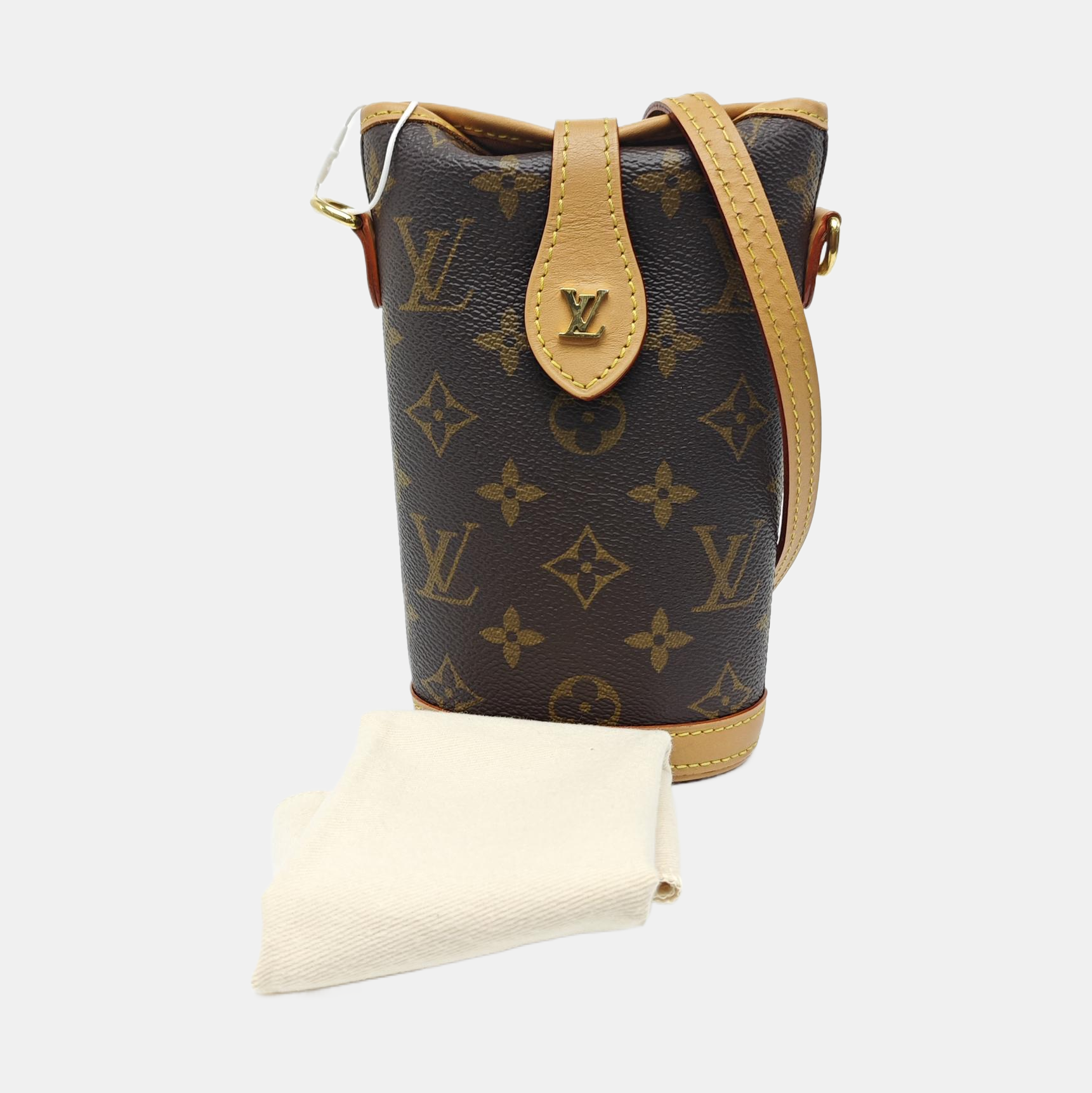FOLD ME Monogram Coated Canvas Brown