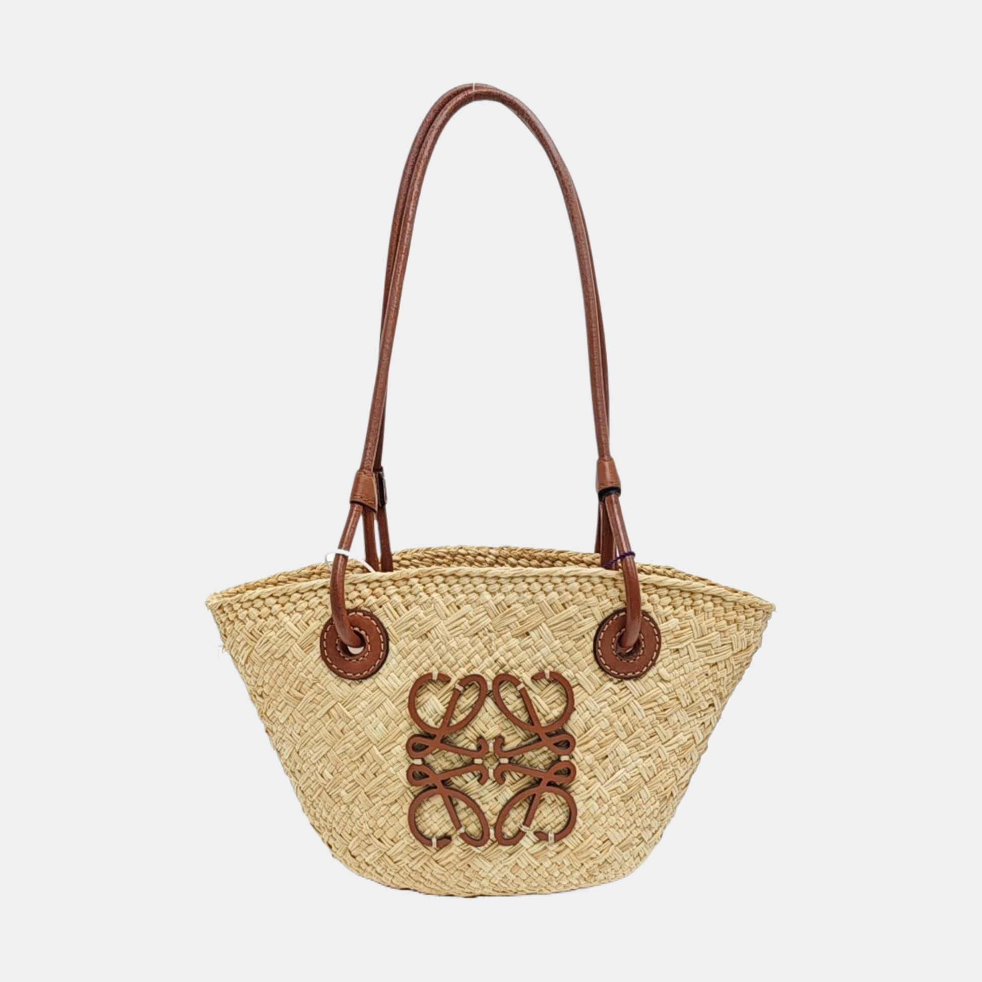 Straw Top Handle Bag Beige