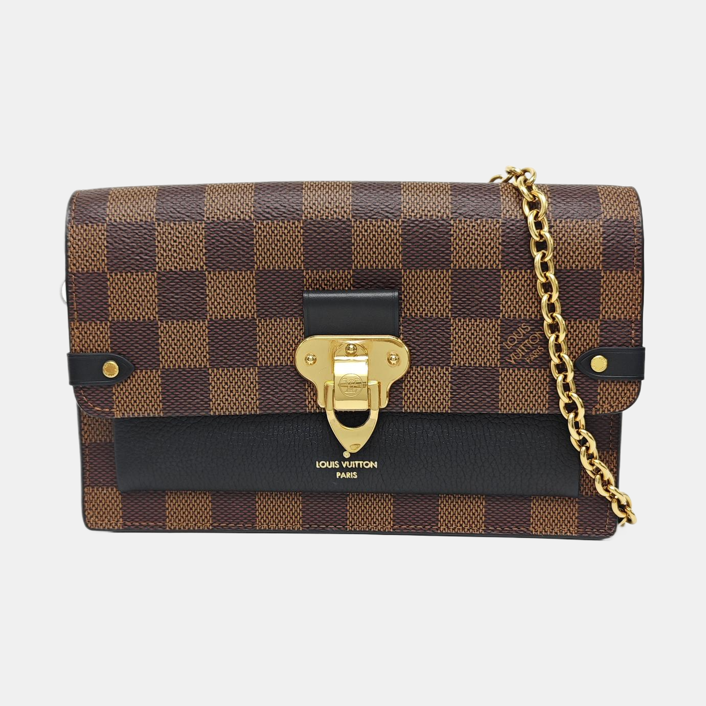 VAVIN Damier Ebene Coated Canvas Brown