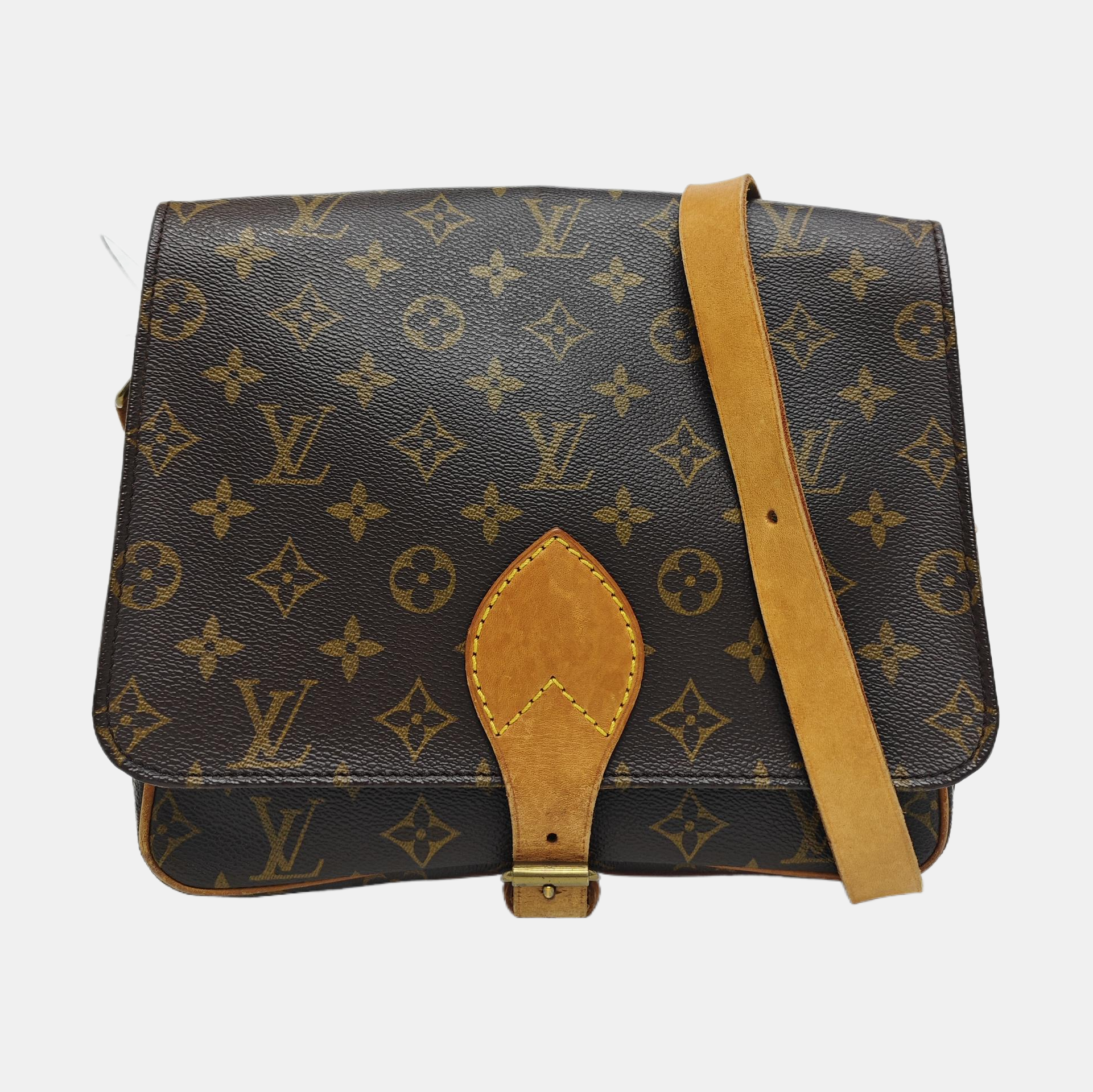 CARTOUCHIERE GM Monogram Coated Canvas Brown