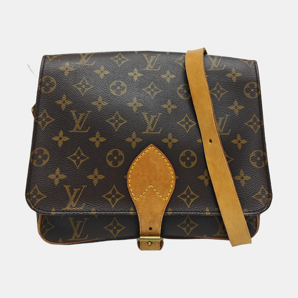 CARTOUCHIERE GM Monogram Coated Canvas Brown
