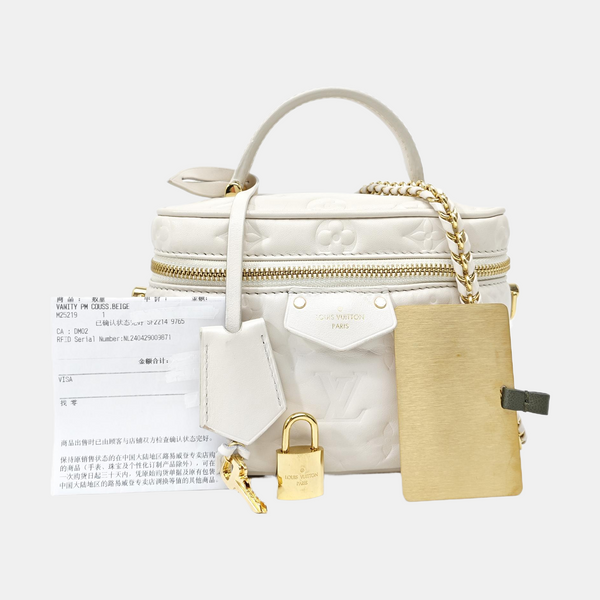 VANITY PM Monogram Lambskin White