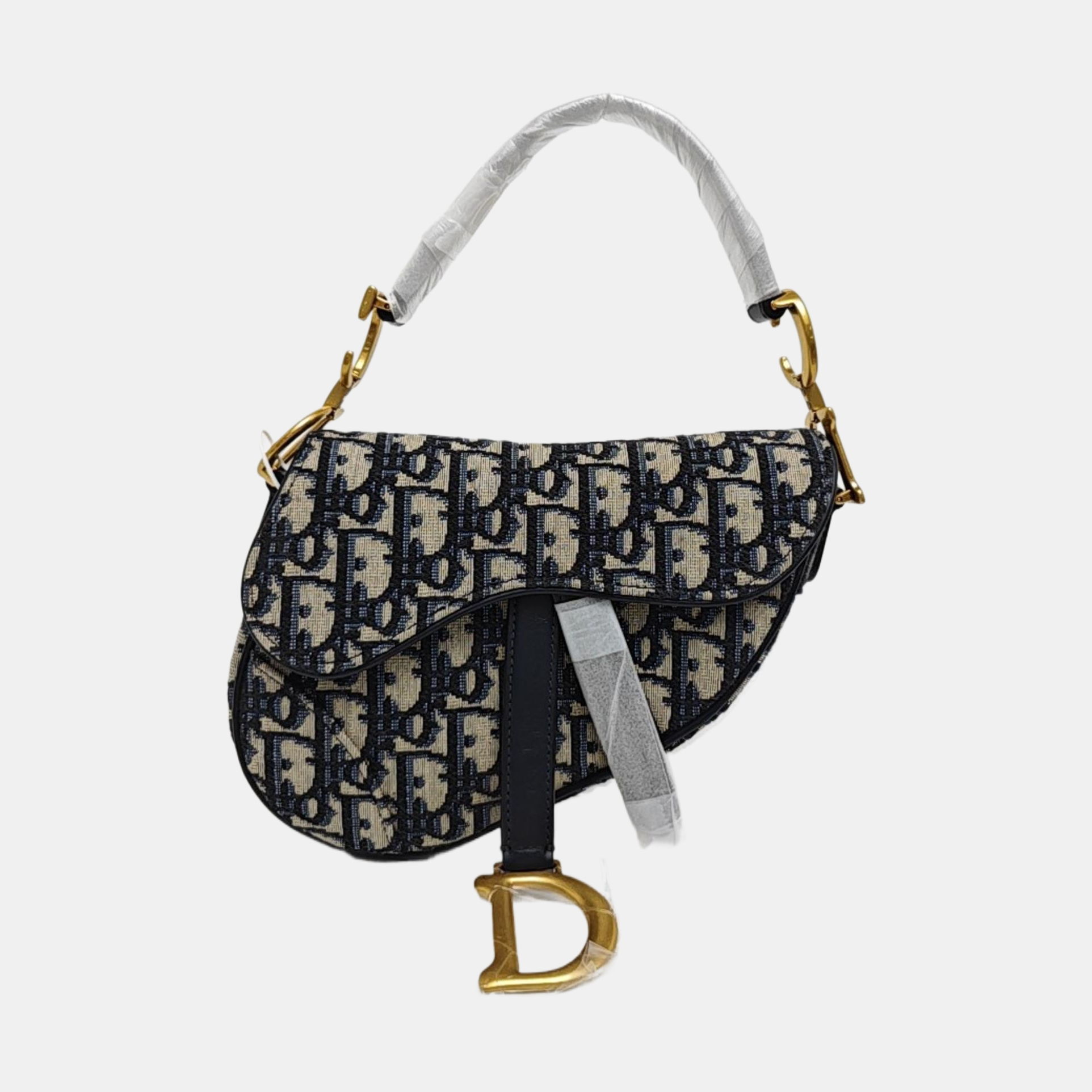 Saddle Mini Oblique Canvas Blue