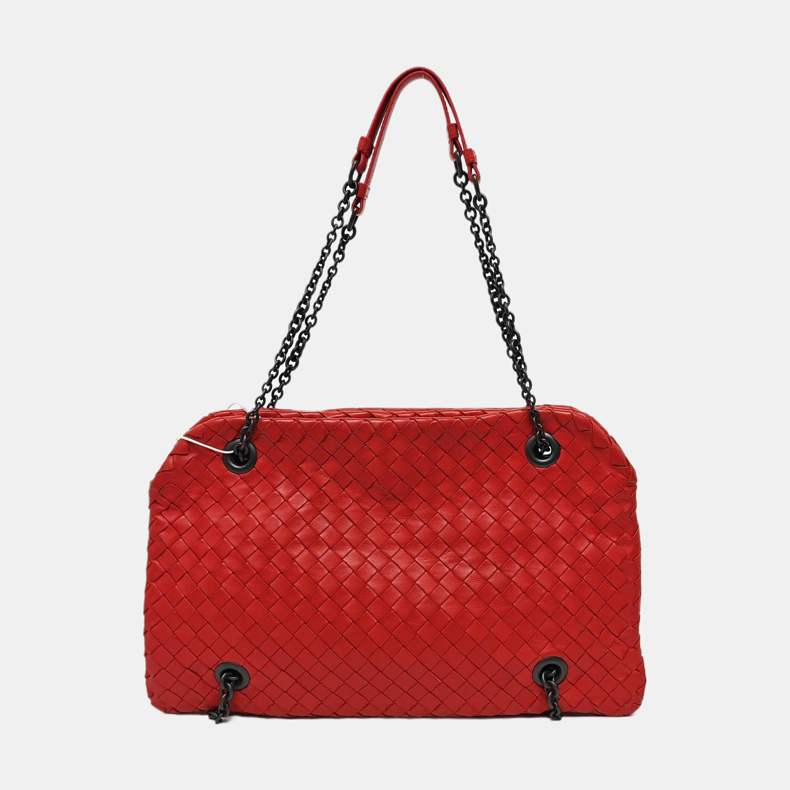 Calfskin Top Handle Bag Red
