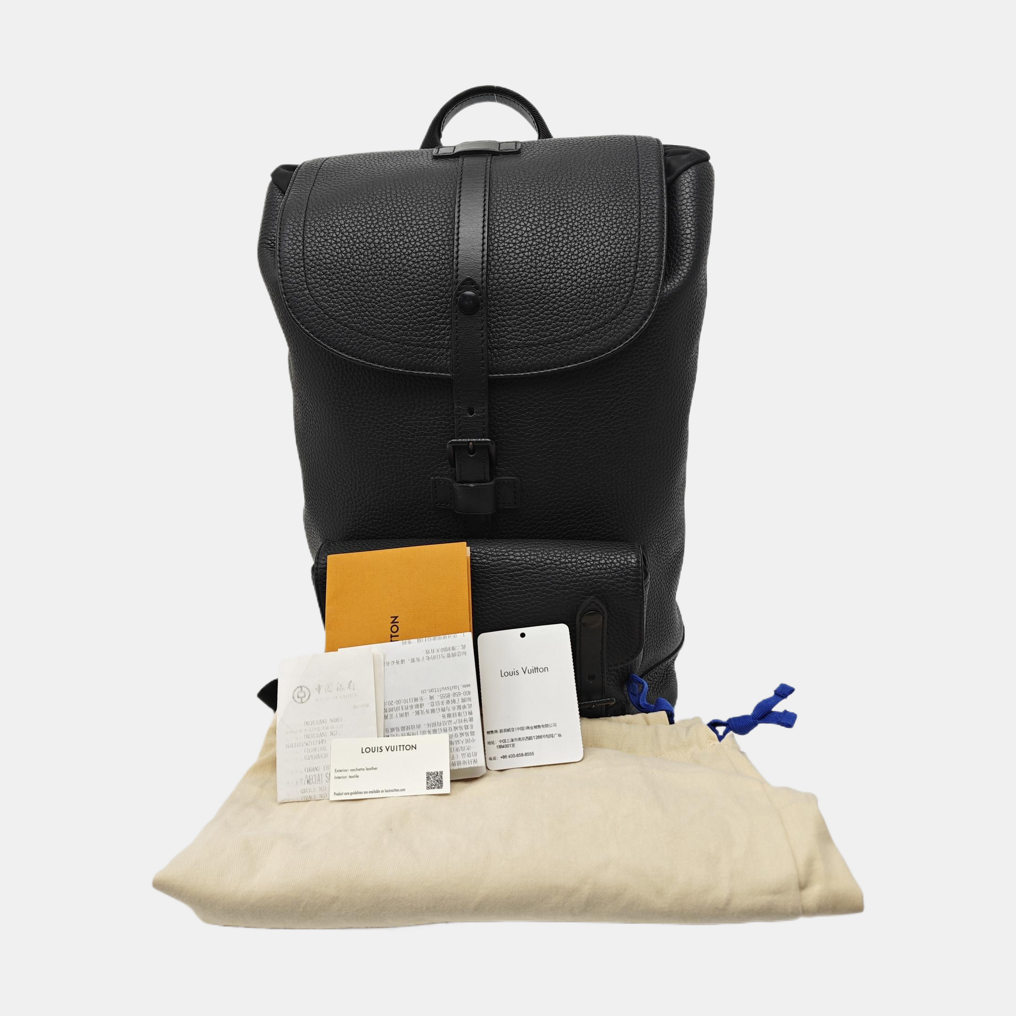 CHRISTOPHER PM Calfskin Black
