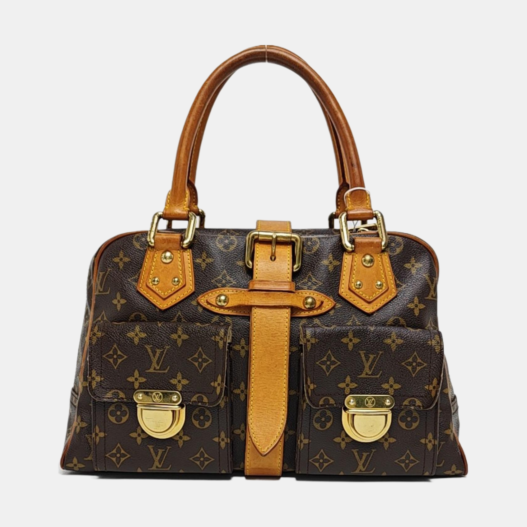 MANHATTAN GM Monogram Coated Canvas Brown