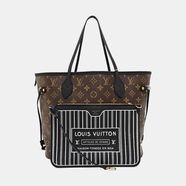 NEVERFULL INSIDE OUT MM Monogram Calfskin Black