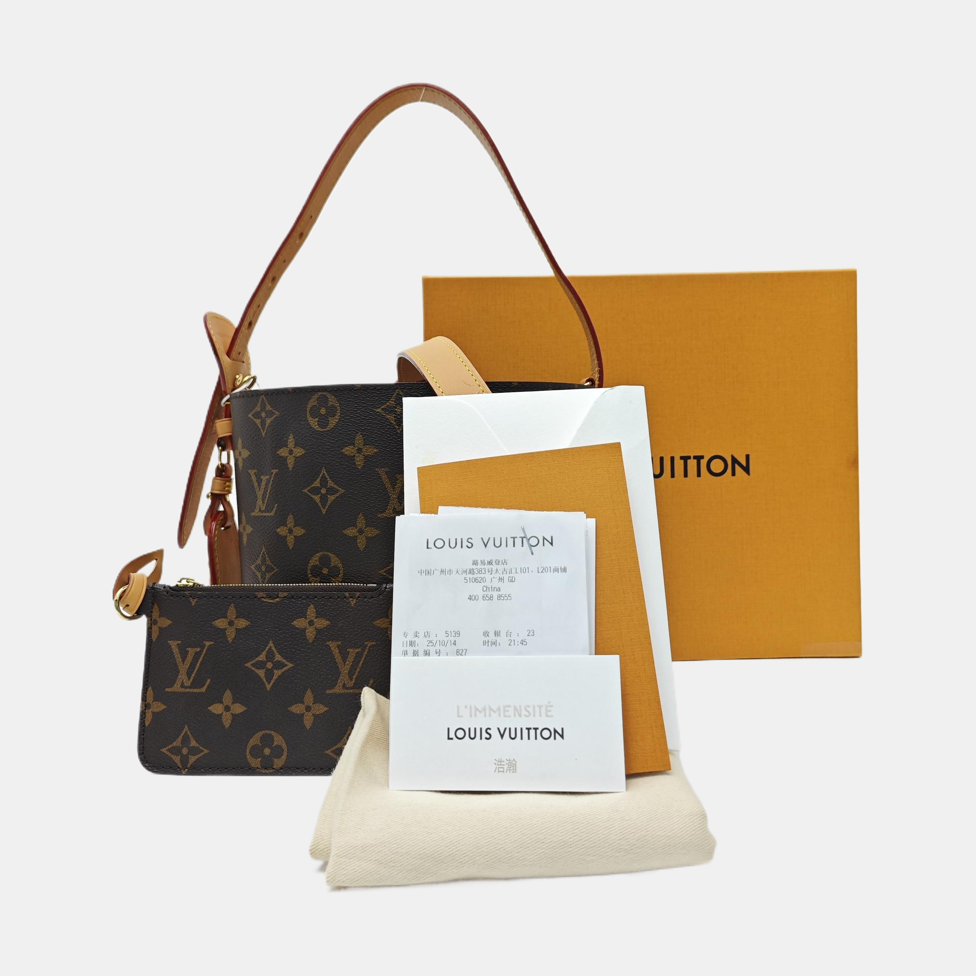 ALL IN Monogram Coated Canvas Brown
